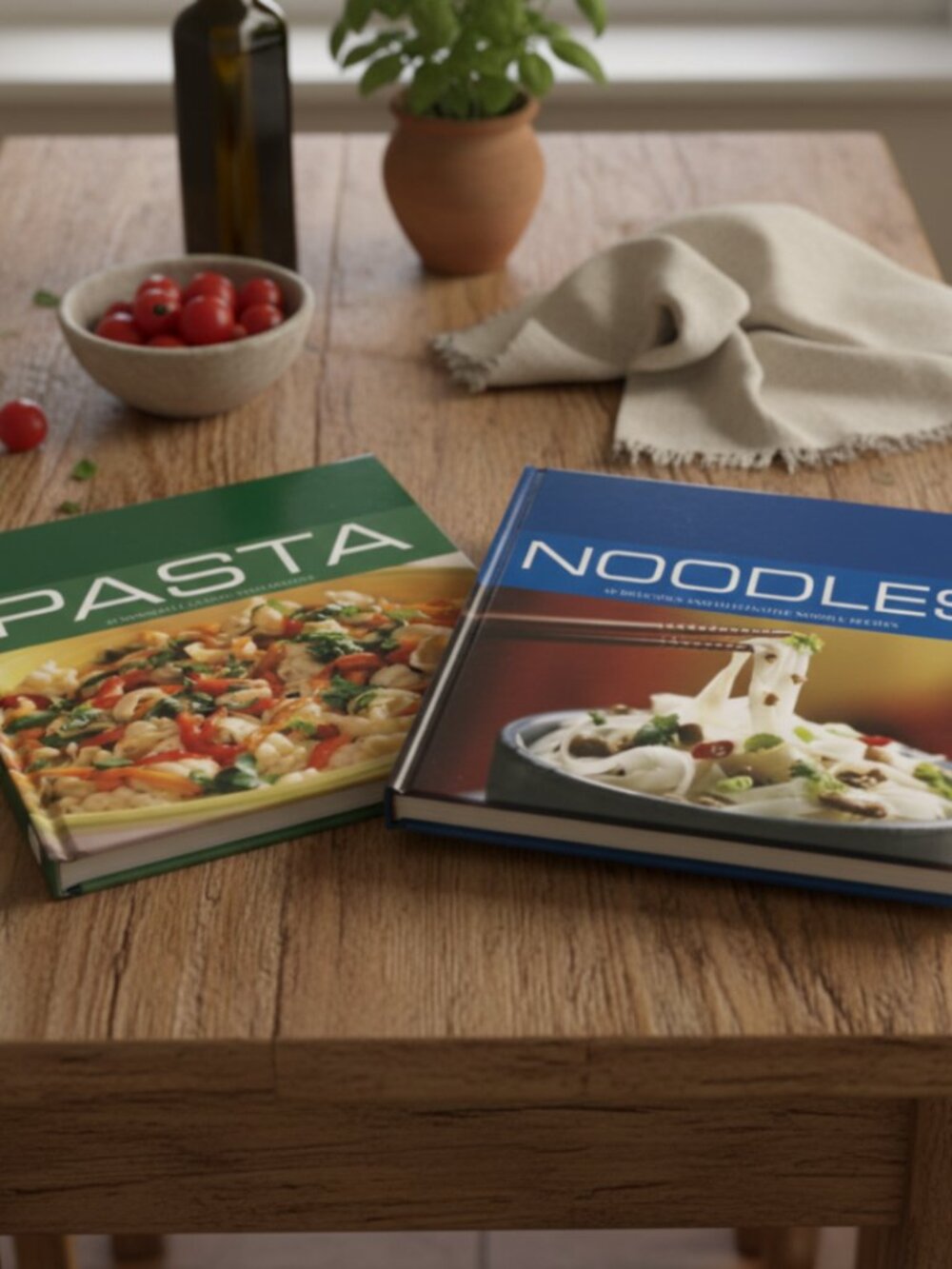 ✨2 Recipe Books Pasta & Noodles - Cook Like a Chef at Home